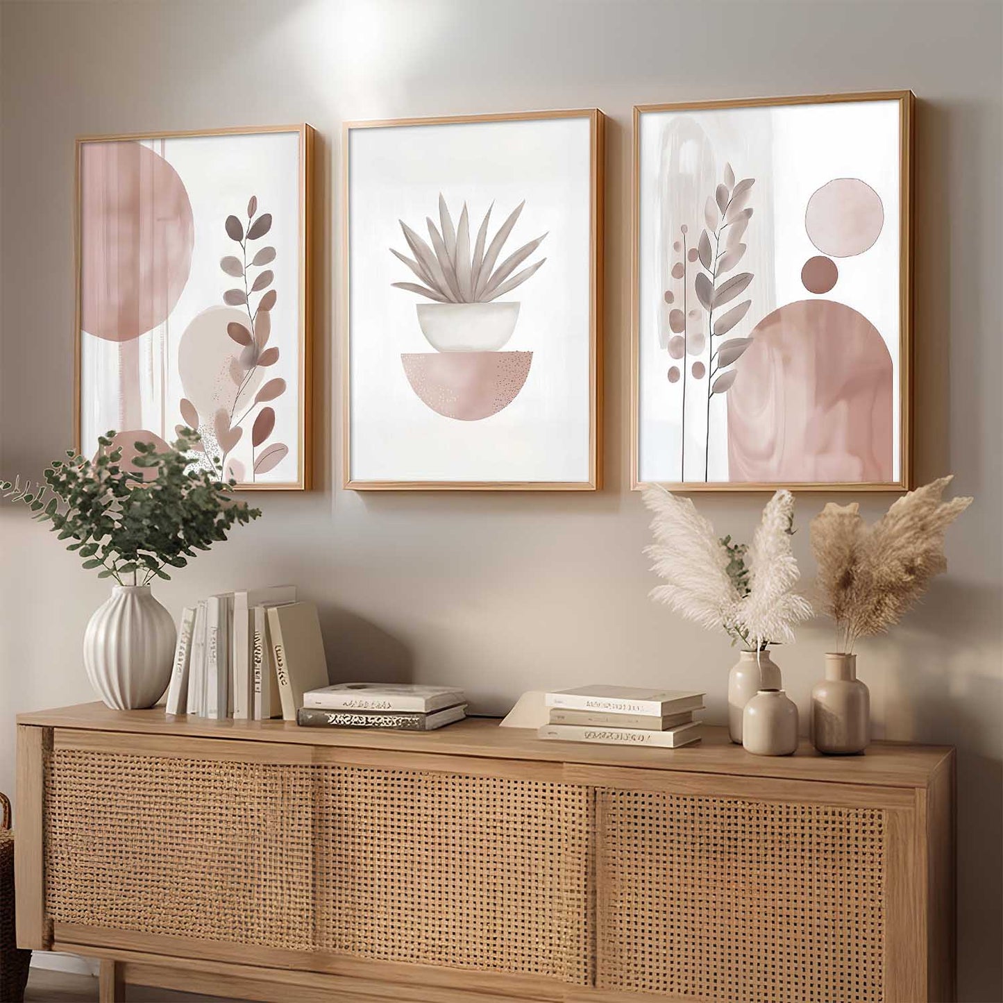 Boho Art Home Decoration Painting | Aesthetic Paintings With Frame For Living Room Bed Room Hotel Wall Decor Digital Reprint