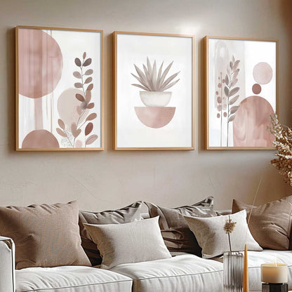 Boho Art Home Decoration Painting | Aesthetic Paintings With Frame For Living Room Bed Room Hotel Wall Decor Digital Reprint