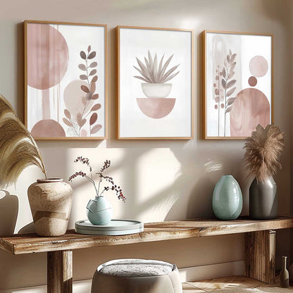 Boho Art Home Decoration Painting | Aesthetic Paintings With Frame For Living Room Bed Room Hotel Wall Decor Digital Reprint