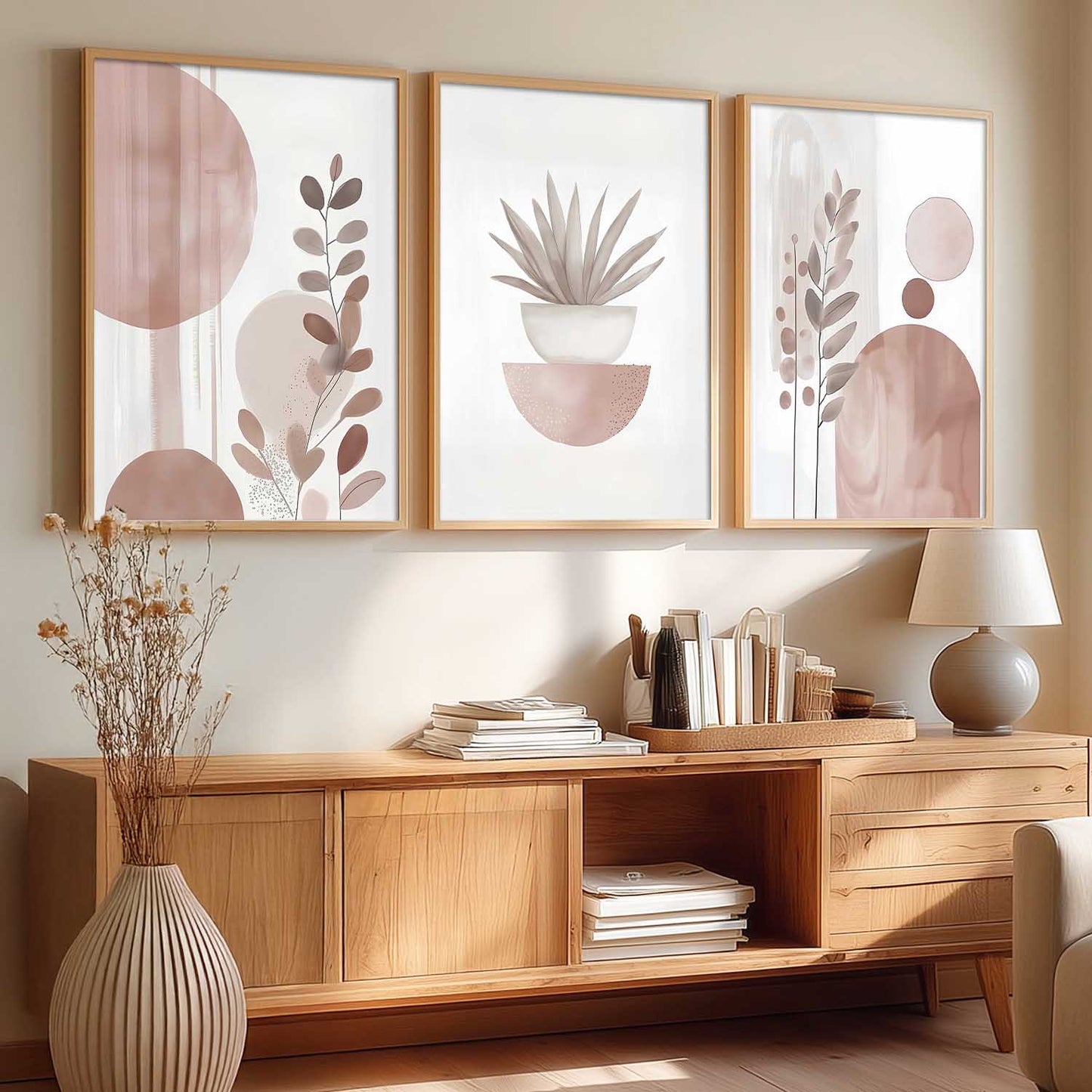 Boho Art Home Decoration Painting | Aesthetic Paintings With Frame For Living Room Bed Room Hotel Wall Decor Digital Reprint