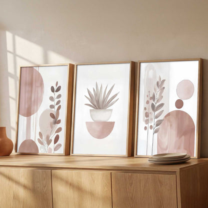 Boho Art Home Decoration Painting | Aesthetic Paintings With Frame For Living Room Bed Room Hotel Wall Decor Digital Reprint