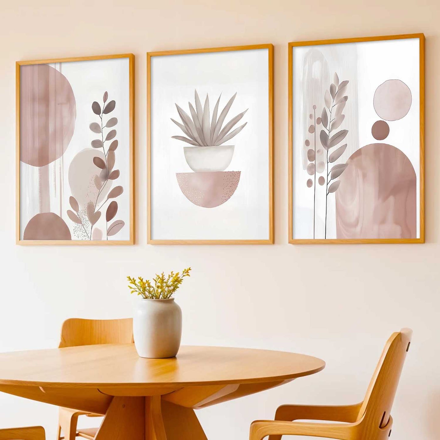 Boho Art Home Decoration Painting | Aesthetic Paintings With Frame For Living Room Bed Room Hotel Wall Decor Digital Reprint