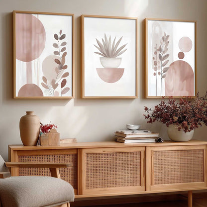 Boho Art Home Decoration Painting | Aesthetic Paintings With Frame For Living Room Bed Room Hotel Wall Decor Digital Reprint