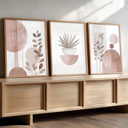 Boho Art Home Decoration Painting | Aesthetic Paintings With Frame For Living Room Bed Room Hotel Wall Decor Digital Reprint