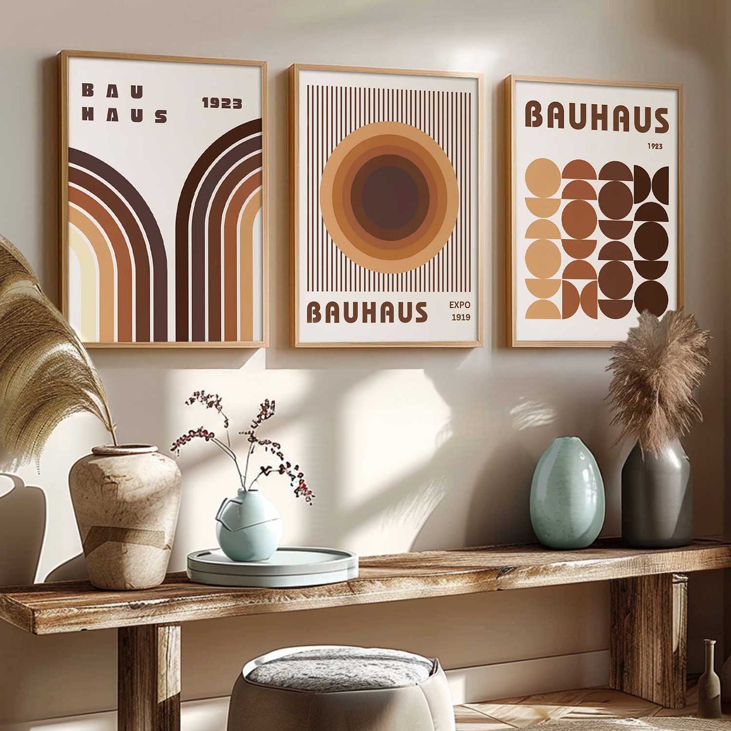 Boho Art Home Decoration | Aesthetic Boho Paintings With Frame For Living Room Bed Room Hotel Wall Decor Digital Reprint