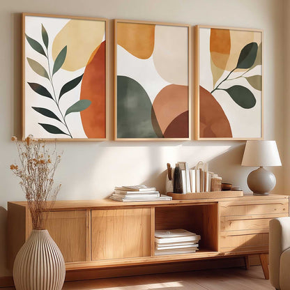 Home Decor Boho Painting Decorative Wall Art | Aesthetic Poster With Frame For Living Room Bed Room Hotel Wall Decor Digital Reprint