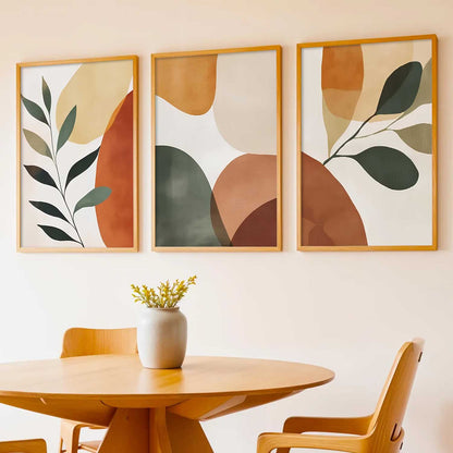 Home Decor Boho Painting Decorative Wall Art | Aesthetic Poster With Frame For Living Room Bed Room Hotel Wall Decor Digital Reprint