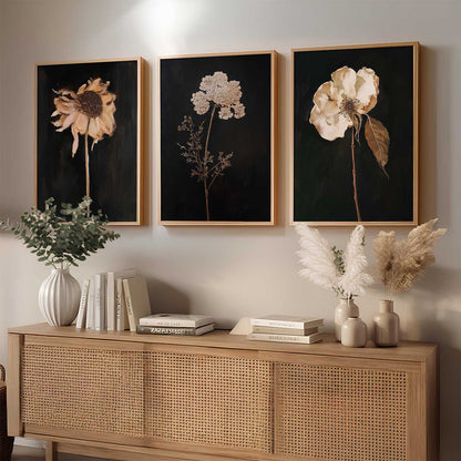 Floral Art Home Decoration for Wall Décor | Aesthetic Paintings With Frame For Living Room Bed Room Hotel Wall Decor Digital Reprint