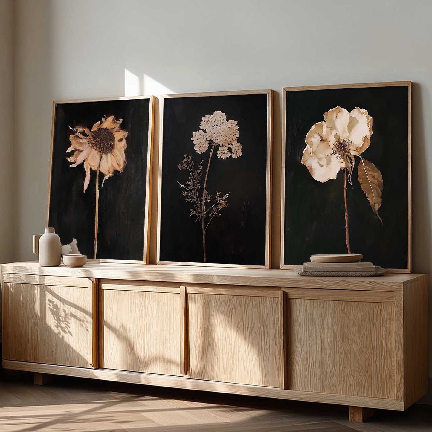 Floral Art Home Decoration for Wall Décor | Aesthetic Paintings With Frame For Living Room Bed Room Hotel Wall Decor Digital Reprint