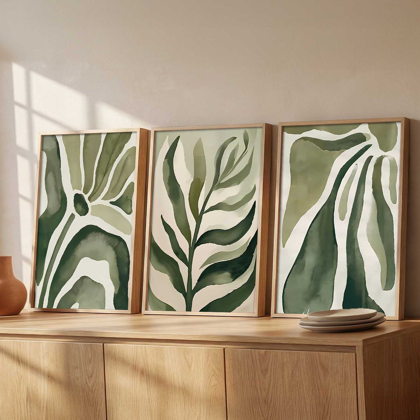 Boho Floral Art Home Decoration Painting | Floral Aesthetic Paintings With Frame For Living Room Bed Room Hotel Wall Decor Digital Reprint