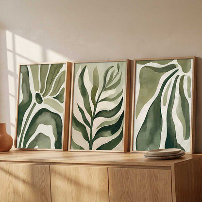 Boho Floral Art Home Decoration Painting | Floral Aesthetic Paintings With Frame For Living Room Bed Room Hotel Wall Decor Digital Reprint