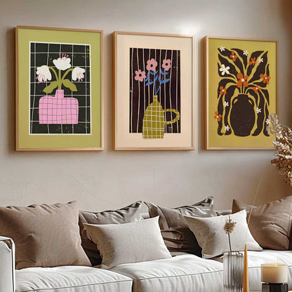 Boho Art Home Decoration Painting | Aesthetic Paintings With Frame For Living Room Bed Room Hotel Wall Decor Digital Reprint