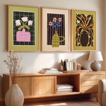 Boho Art Home Decoration Painting | Aesthetic Paintings With Frame For Living Room Bed Room Hotel Wall Decor Digital Reprint