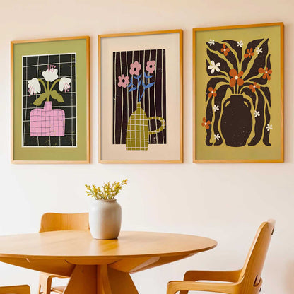 Boho Art Home Decoration Painting | Aesthetic Paintings With Frame For Living Room Bed Room Hotel Wall Decor Digital Reprint