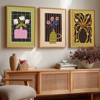 Boho Art Home Decoration Painting | Aesthetic Paintings With Frame For Living Room Bed Room Hotel Wall Decor Digital Reprint