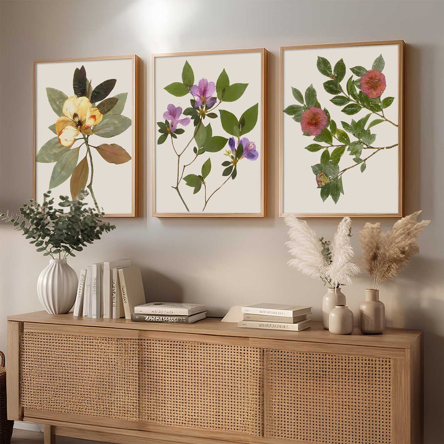 Floral Art Home Decoration for Wall Decor | Aesthetic Paintings With Frame For Living Room Bed Room Hotel Wall Decor Digital Reprint