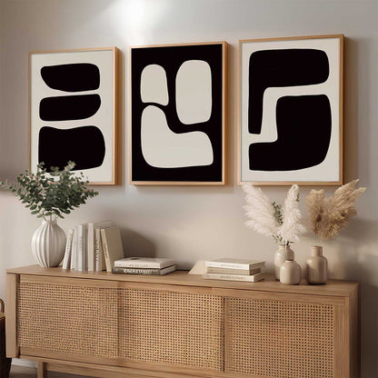 Home Decor Boho Painting Decorative Wall Art | Aesthetic Poster With Frame For Living Room Bed Room Hotel Wall Decor Digital Reprint