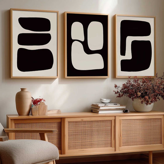 Home Decor Boho Painting Decorative Wall Art | Aesthetic Poster With Frame For Living Room Bed Room Hotel Wall Decor Digital Reprint