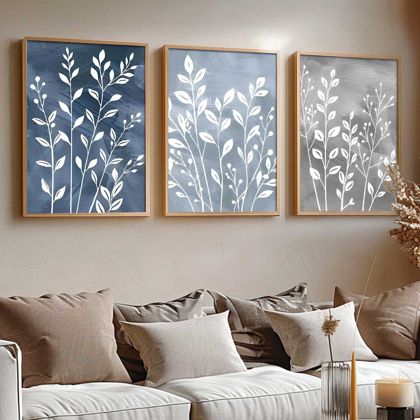 Floral Art Home Decoration for Wall Decor | Aesthetic Paintings With Frame For Living Room Bed Room Hotel Wall Decor Digital Reprint