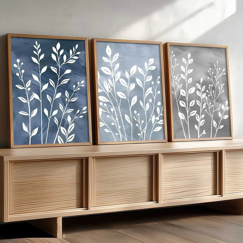 Floral Framed Wall Art Prints | Set of 3 | Home Decor