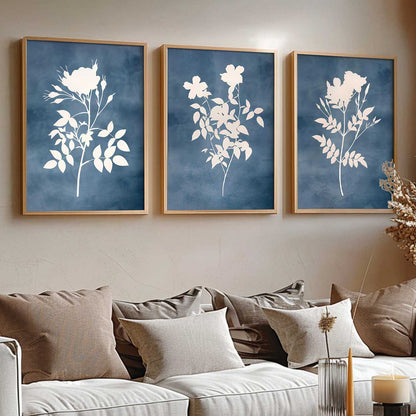 Aesthetic Botanical Art Home Decoration Painting | Floral Paintings With Frame For Living Room Bed Room Hotel Wall Decor Digital Reprint