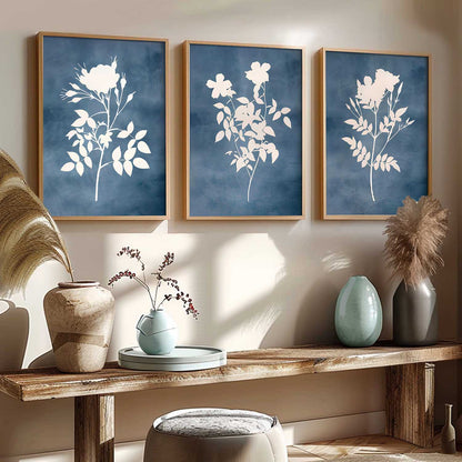 Aesthetic Botanical Art Home Decoration Painting | Floral Paintings With Frame For Living Room Bed Room Hotel Wall Decor Digital Reprint