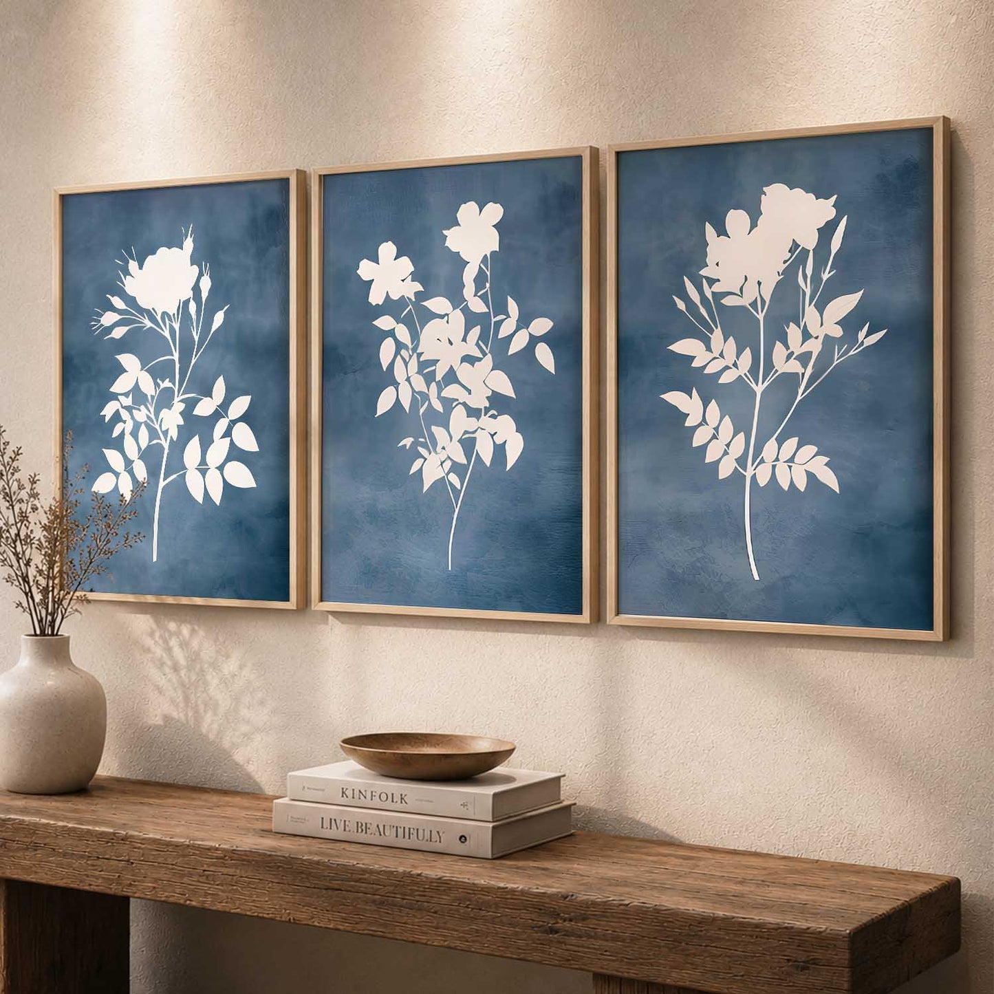 Botanical Framed Wall Art Prints | Set of 3 | Home Decor