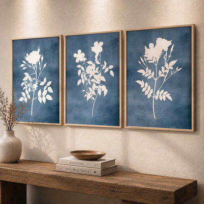 Botanical Framed Wall Art Prints | Set of 3 | Home Decor