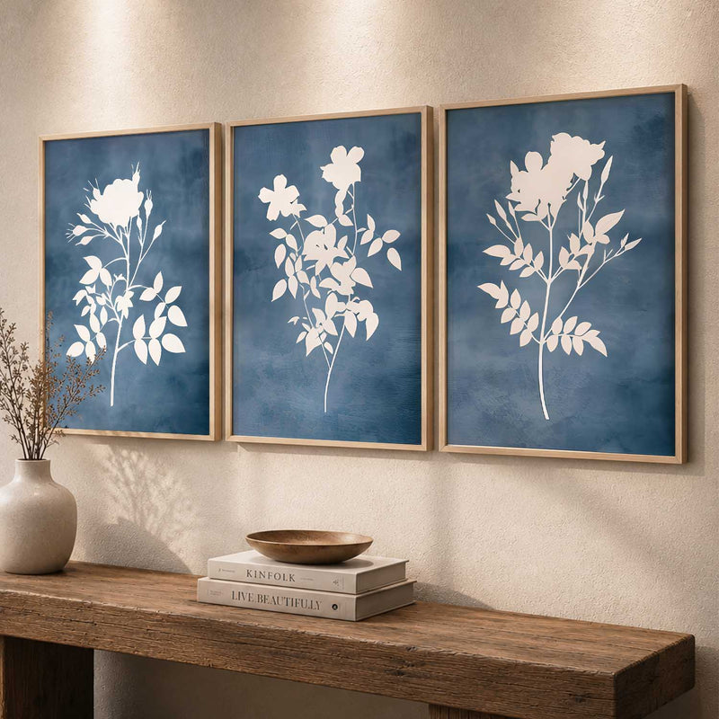 Botanical Framed Wall Art Prints | Set of 3 | Home Decor