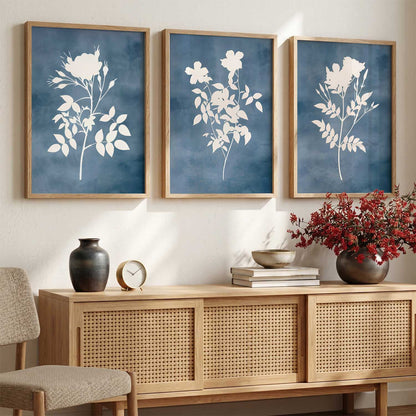 Botanical Framed Wall Art Prints | Set of 3 | Home Decor