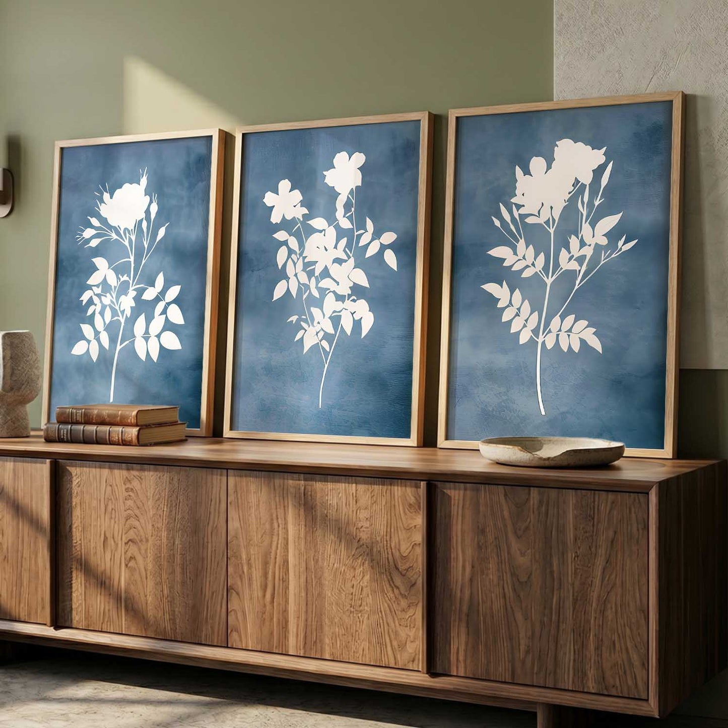 Botanical Framed Wall Art Prints | Set of 3 | Home Decor