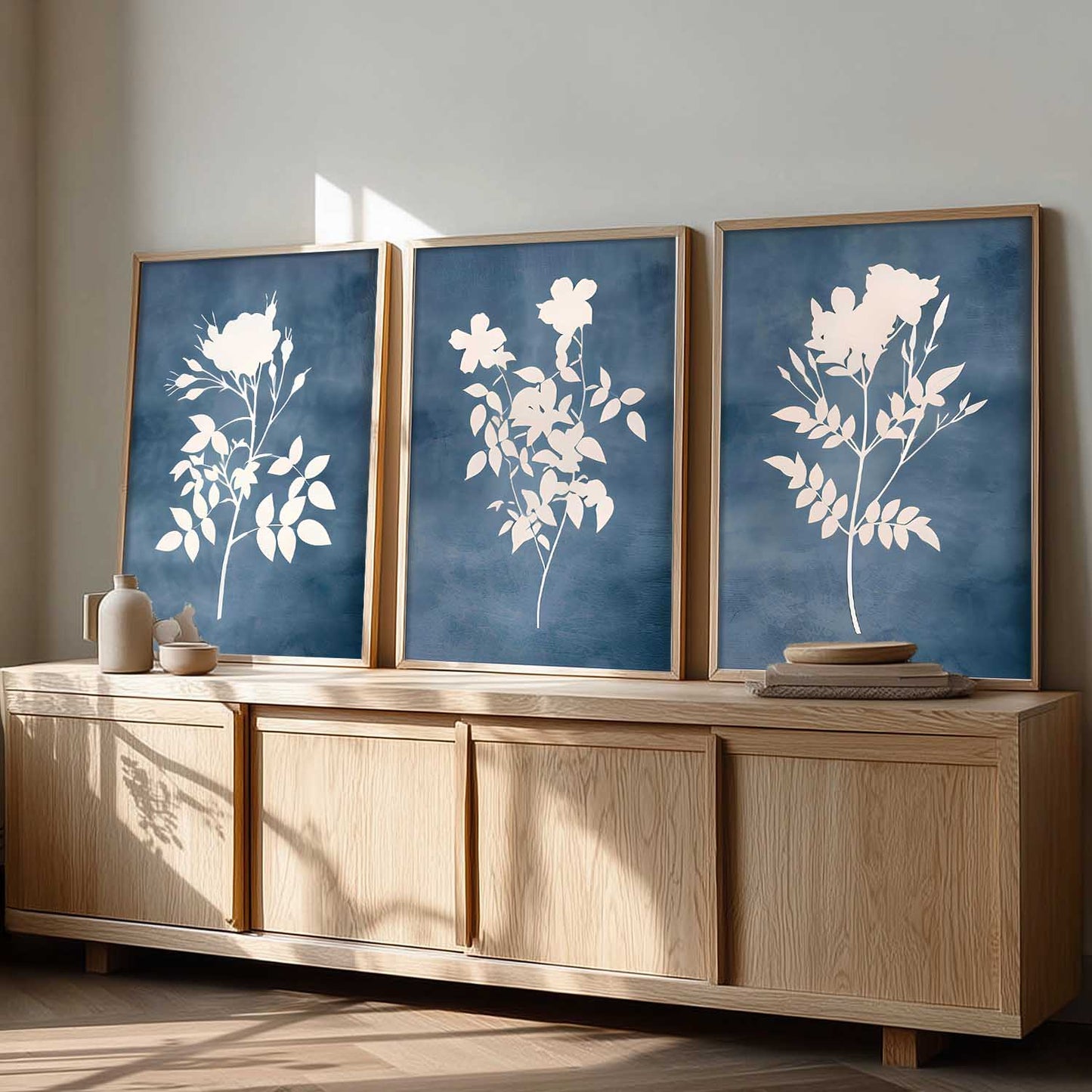 Aesthetic Botanical Art Home Decoration Painting | Floral Paintings With Frame For Living Room Bed Room Hotel Wall Decor Digital Reprint