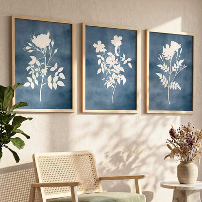Botanical Framed Wall Art Prints | Set of 3 | Home Decor