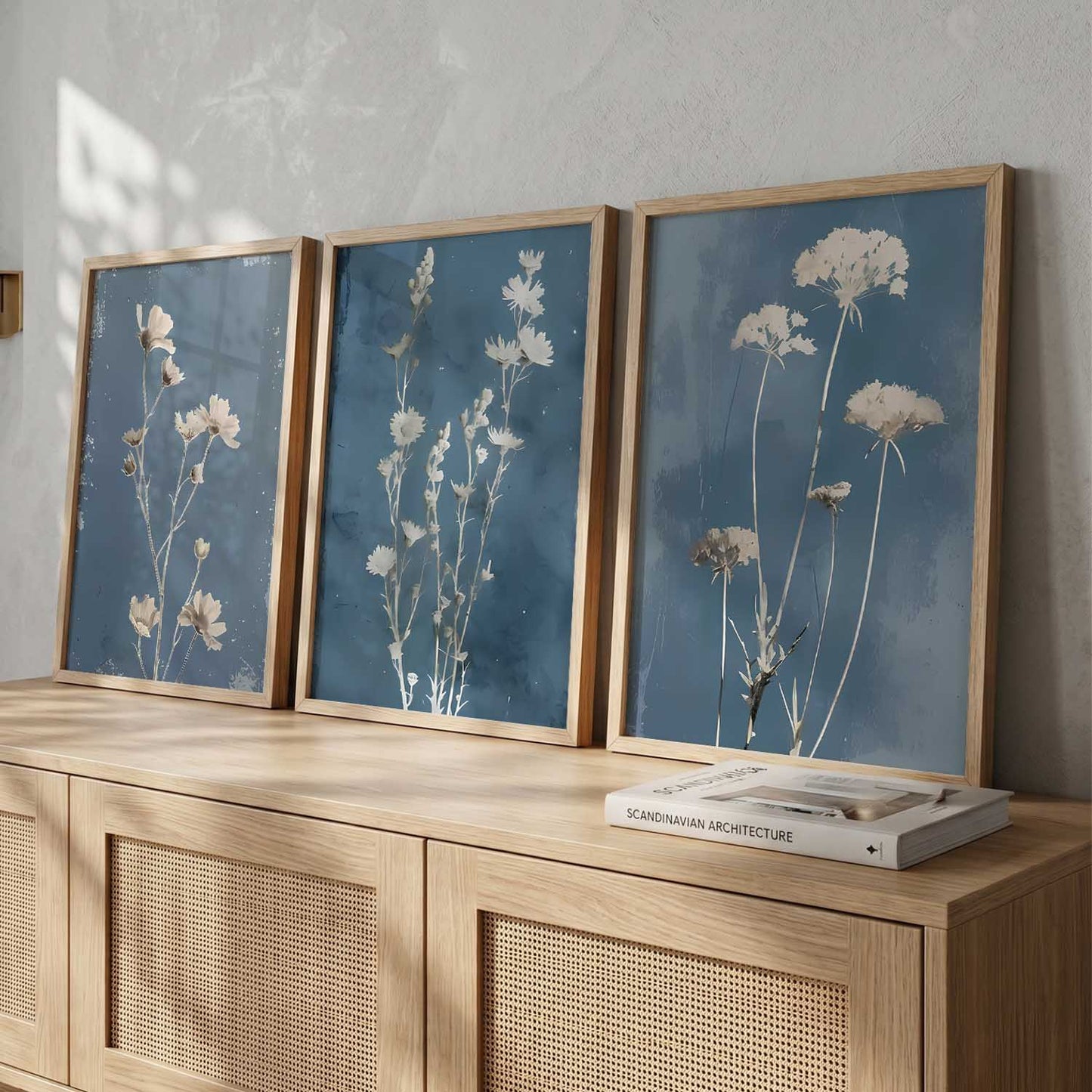 Floral Framed Wall Art Prints | Set of 3 | Home Decor