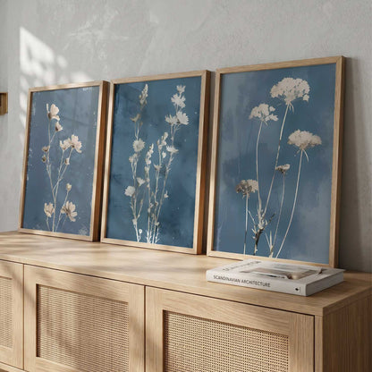 Floral Framed Wall Art Prints | Set of 3 | Home Decor