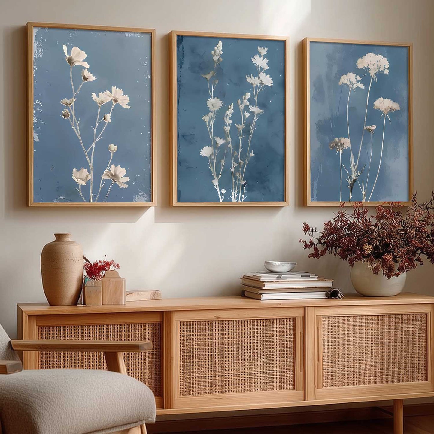 Floral Art Home Decoration For Wall Decor | Aesthetic Paintings With Frame For Living Room Bed Room Hotel Wall Decor Digital Reprint