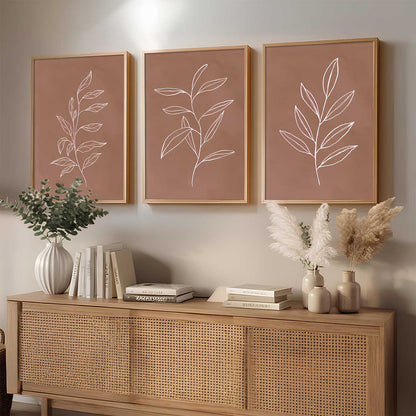 Aesthetic Botanical Art Home Decoration Painting | Floral Paintings With Frame For Living Room Bed Room Hotel Wall Decor Digital Reprint