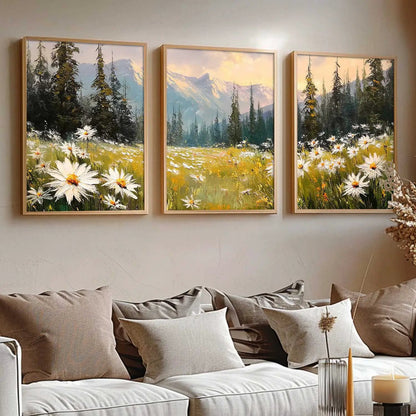 Mountain View Framed Wall Art Prints | Set of 3 | Home Decor