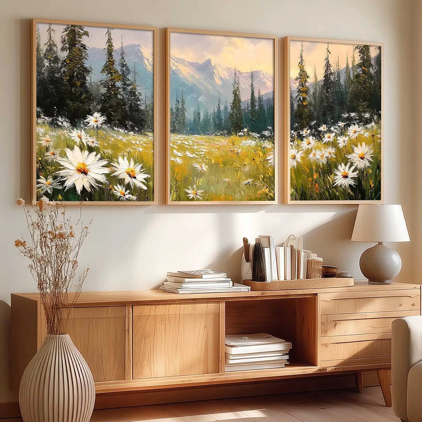 Mountain View Framed Wall Art Prints | Set of 3 | Home Decor
