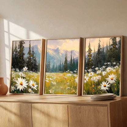 Mountain View Framed Wall Art Prints | Set of 3 | Home Decor