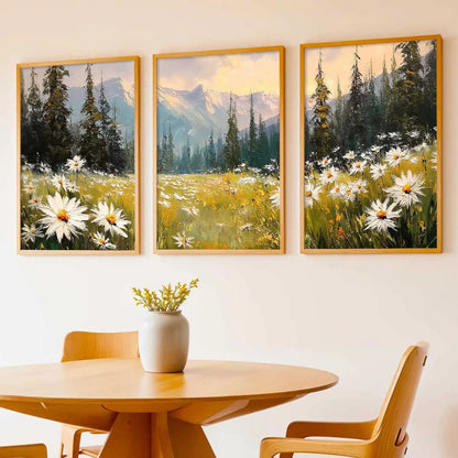 Mountain View Framed Wall Art Prints | Set of 3 | Home Decor