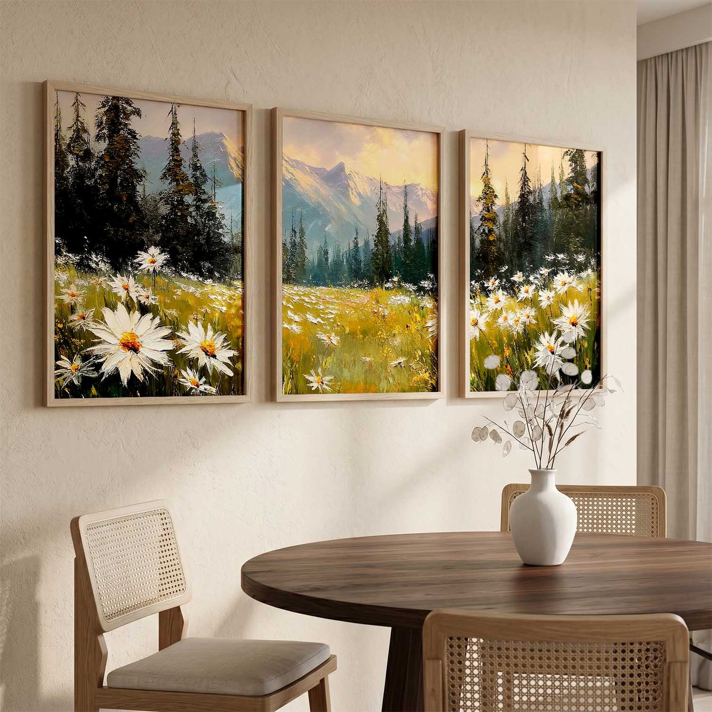 Mountain View Framed Wall Art Prints | Set of 3 | Home Decor