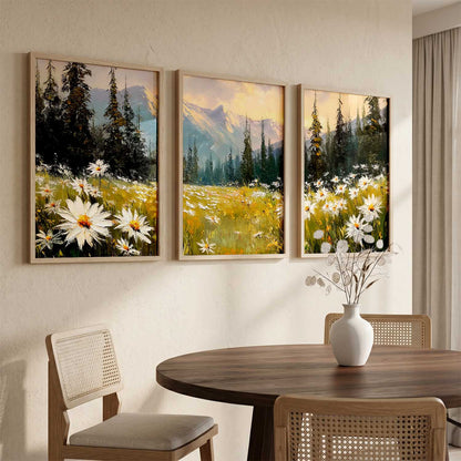 Mountain View Framed Wall Art Prints | Set of 3 | Home Decor