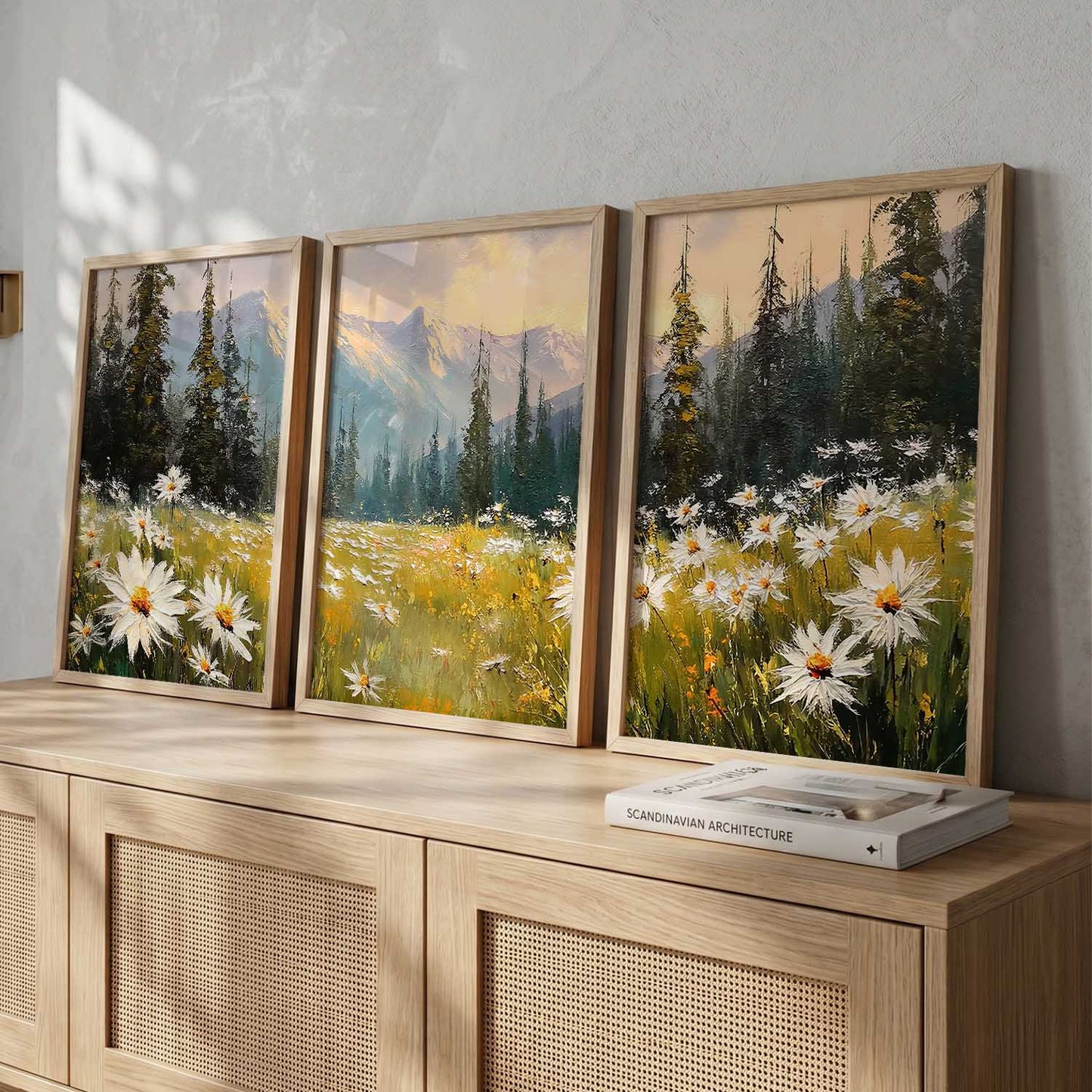 Mountain View Framed Wall Art Prints | Set of 3 | Home Decor