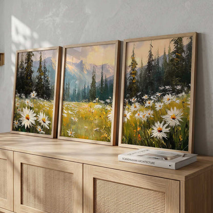 Mountain View Framed Wall Art Prints | Set of 3 | Home Decor