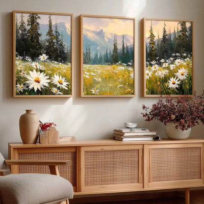 Mountain View Framed Wall Art Prints | Set of 3 | Home Decor