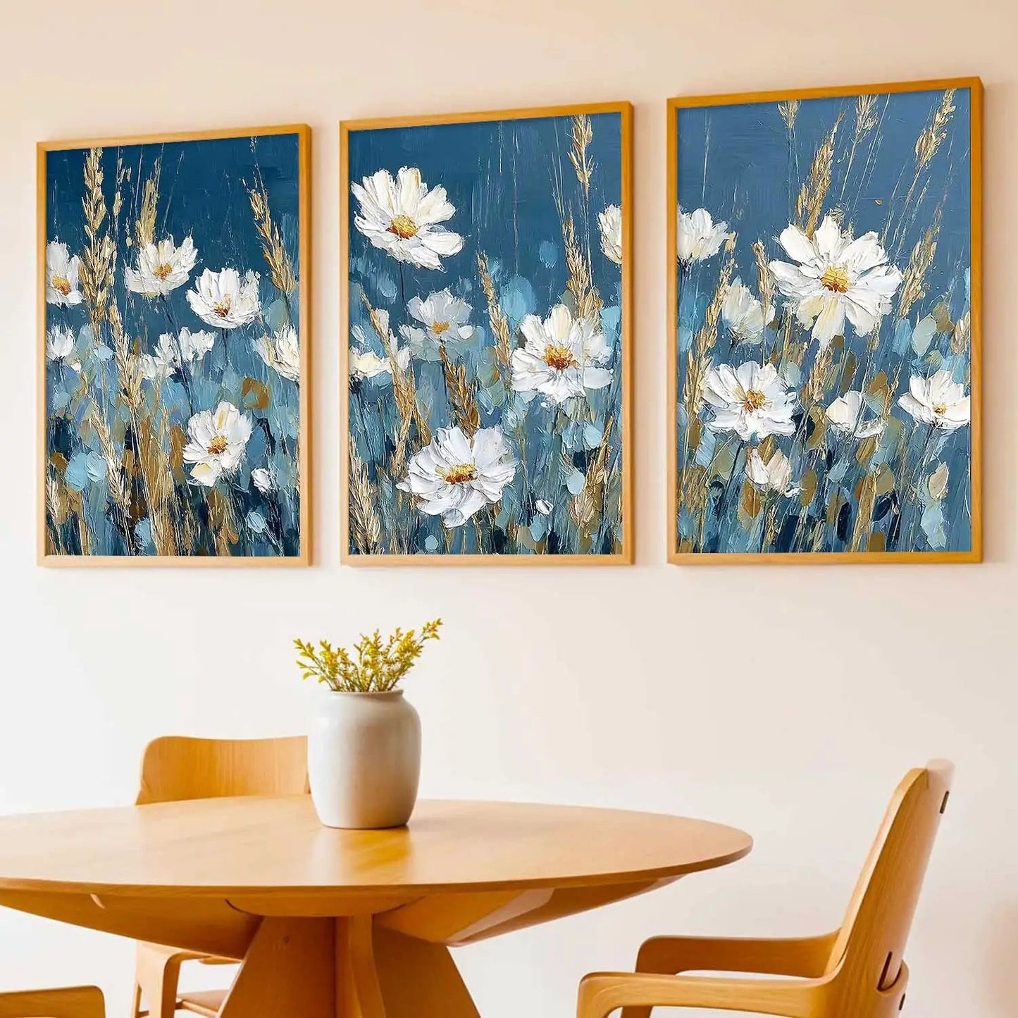 Floral Framed Wall Art Prints | Set of 3 | Home Decor