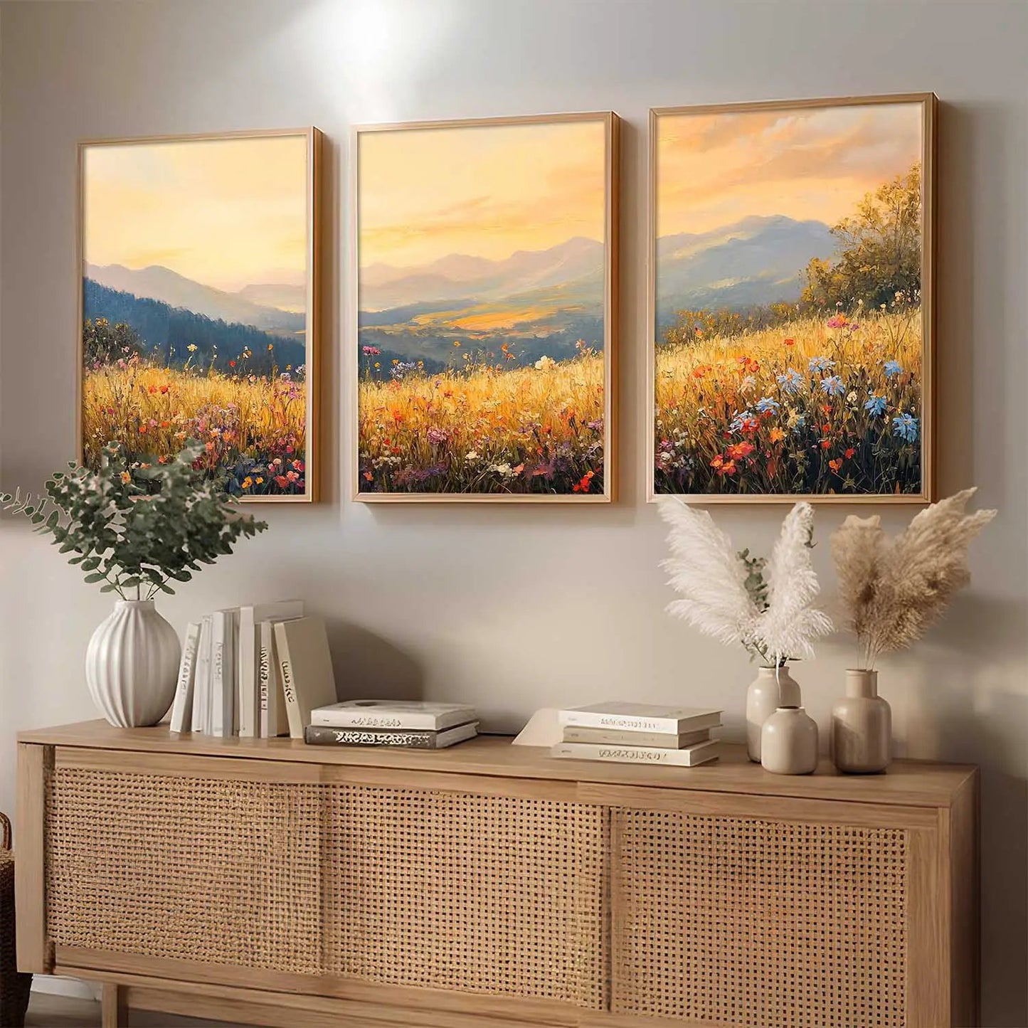 Sunset Framed Wall Art Prints | Set of 3 | Home Decor
