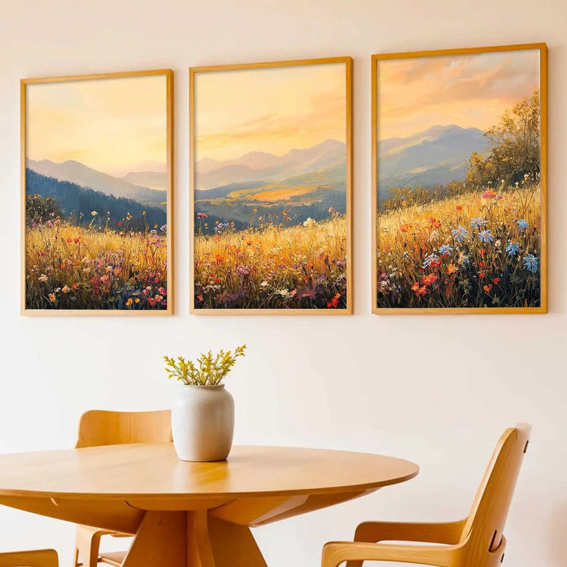 Sunset Framed Wall Art Prints | Set of 3 | Home Decor