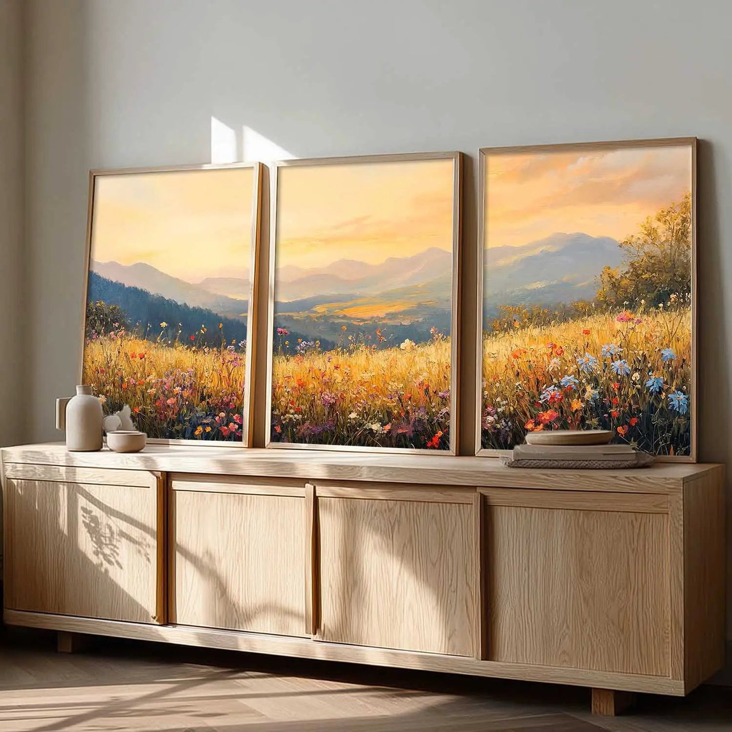 Sunset Framed Wall Art Prints | Set of 3 | Home Decor